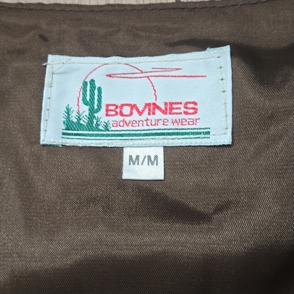 BOVINES Adventure Wear Leather Vest Sz M - Picture 7 of 10